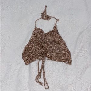 Forever 21 Tops - Rose Gold Halter Neck Forever 21 Tops - Rose Gold Halter Neck